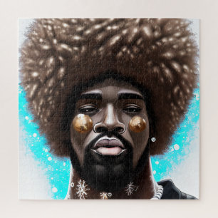 What Man Black King Melanin Bruh Brother Jigsaw Puzzle