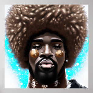 What Man Black King Melanin Bruh Brother Poster