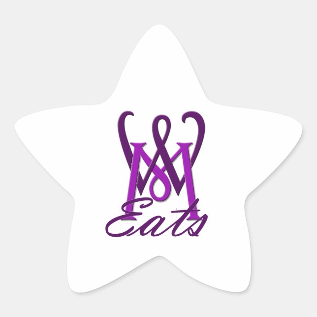 What Micky Eats Star Sticker (Front)