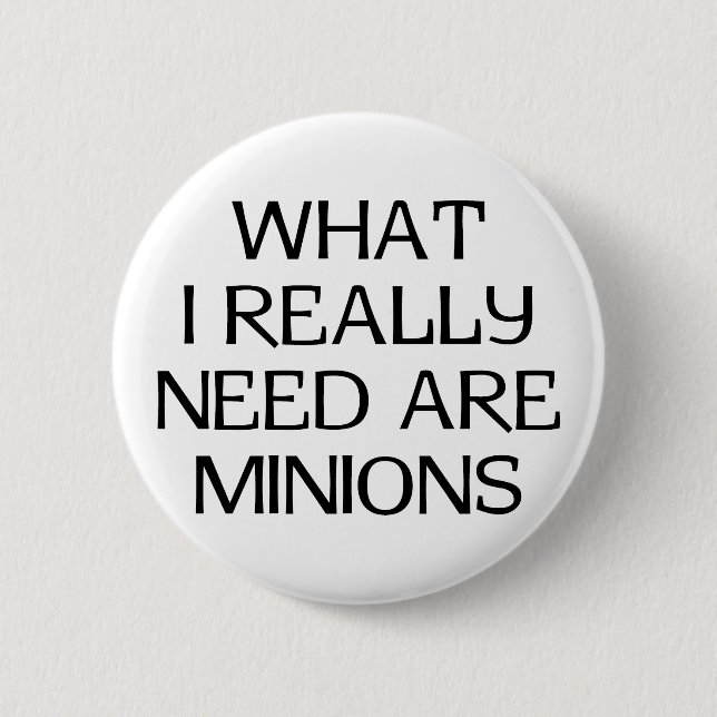 What Minions 6 Cm Round Badge (Front)