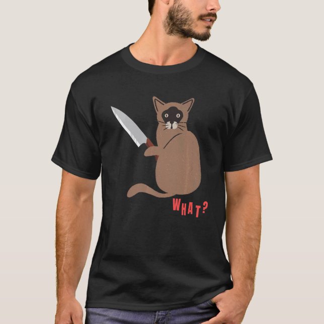 What Murderous Cat  for Cat T-Shirt (Front)