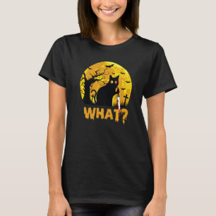 What Murderous Cat Holding Knife  Halloween Costum T-Shirt