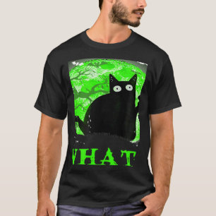 What Murderous Cat Holding Knife Halloween Costume T-Shirt