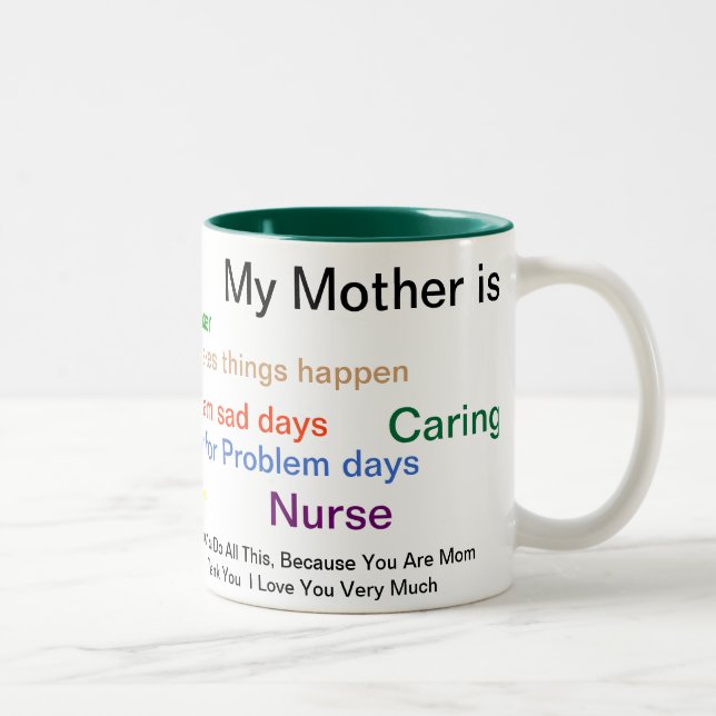 "What my Mother was to Me" Two-Tone Coffee Mug (Right)