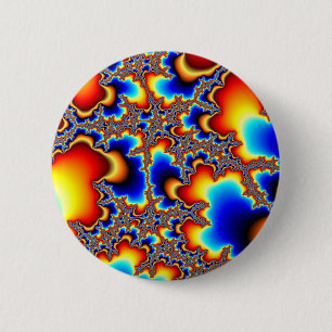 What Next - Fractal 6 Cm Round Badge