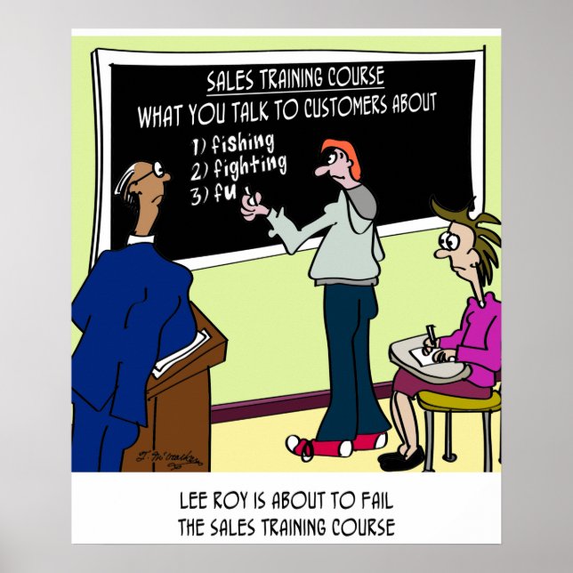 What Not to Talk to Customers About Poster (Front)