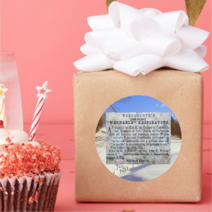 What on earth have you bought me! classic round sticker