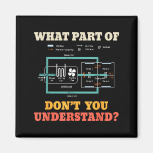 What Part Dont You Understand Funny Hvac Installer Magnet