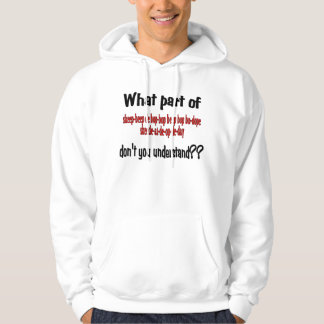 What part don't you understand? hoodie
