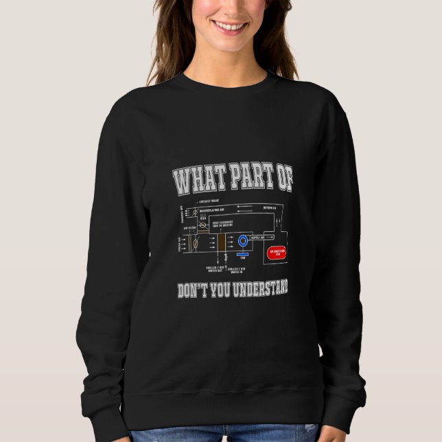What Part Don't You Understand HVAC Installer Tech Sweatshirt (Front)