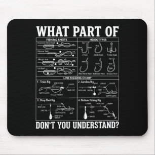 What part of don't understand funny fishing mouse pad