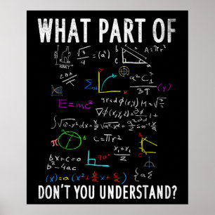 What part of dont you understand for math teacher poster