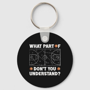 What Part Of Don't You Understand Fun Sketll Coach Key Ring