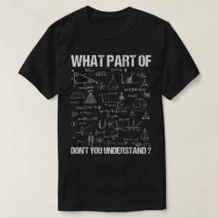 What Part Of Don't You Understand Funny Math T-Shirt