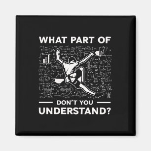What Part Of Dont You Understand Funny Rock Climbi Magnet