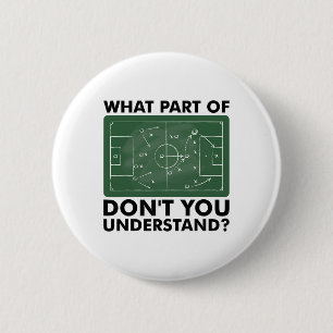 What Part Of Don't You Understand Funny Soccer Coa 6 Cm Round Badge
