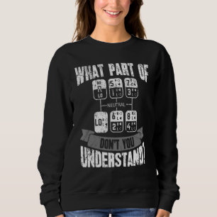 What Part Of Don't You Understand Trucker  Truck D Sweatshirt