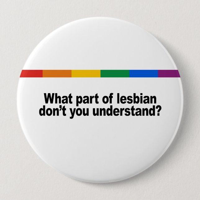 What part of lesbian 10 cm round badge (Front)