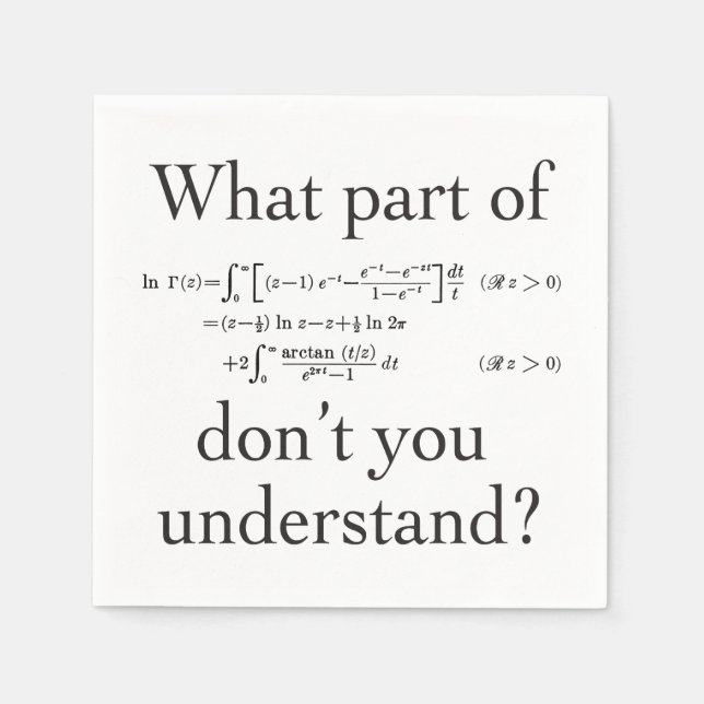 What Part of... Napkin (Front)