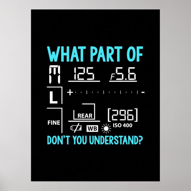 What Part Of Photographer Poster (Front)