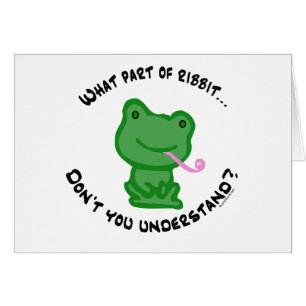 What part of Ribbit...