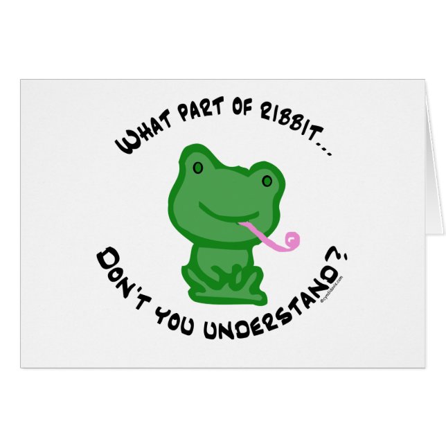 What part of Ribbit... (Front Horizontal)