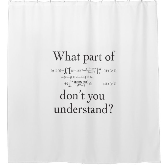 What part of...? shower curtain (Front)