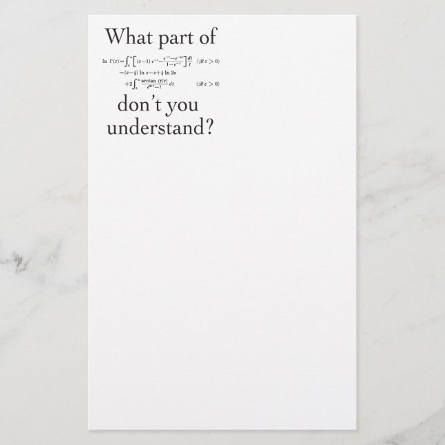 What Part of...? Stationery (Front)