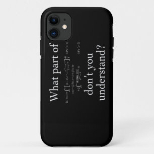 What Part of... White on dark iPhone 11 Case