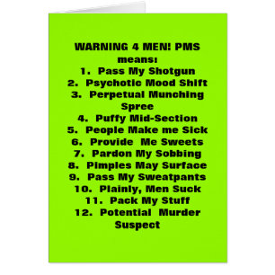 What PMS means!
