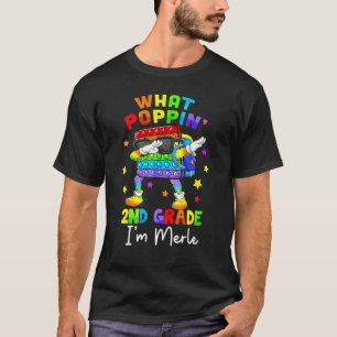 What Poppin 2nd Grade Back To School Boys Kids T-Shirt