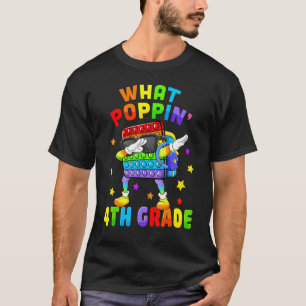 What Poppin 4th Grade Team Teacher Back To School T-Shirt