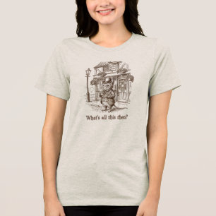 What’s All This Then? Victorian Mouse Humour T-Sh Tri-Blend Shirt