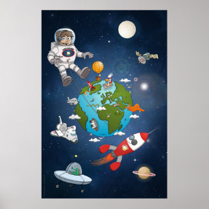 What’s happening around planet earth poster
