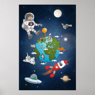 What’s happening around planet earth poster