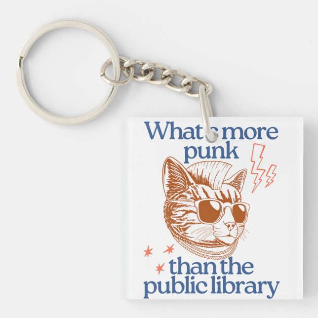 What’s more punk than the public library key ring (Front)