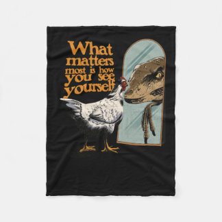 What S Most Is How You See Yourself Sticker  Fleece Blanket