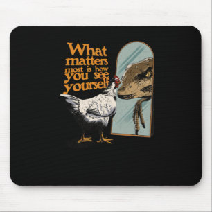 What S Most Is How You See Yourself Sticker Mouse Pad