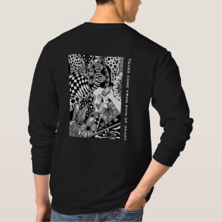 What’s Next? – Black and White Surreal Hand-Drawn T-Shirt