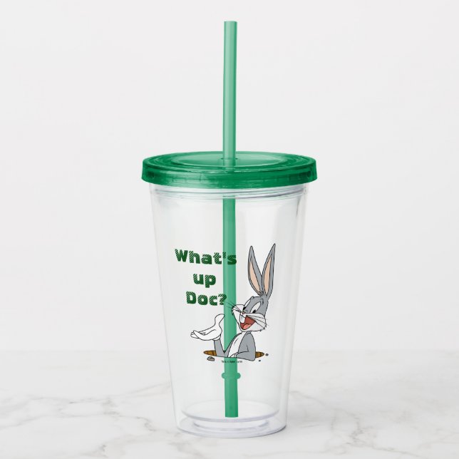 WHAT’S UP DOC?™ BUGS BUNNY™ Rabbit Hole Acrylic Tumbler (Front)