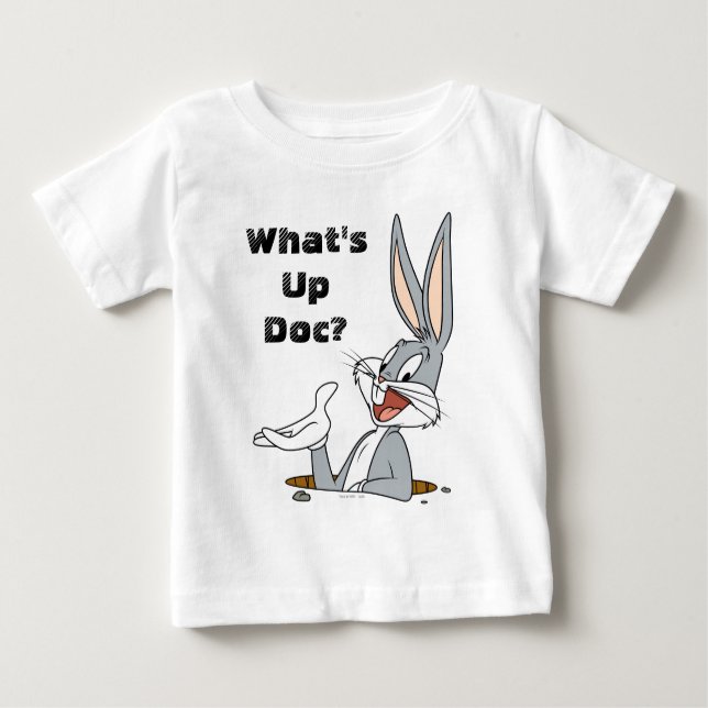 WHAT’S UP DOC?™ BUGS BUNNY™ Rabbit Hole Baby T-Shirt (Front)