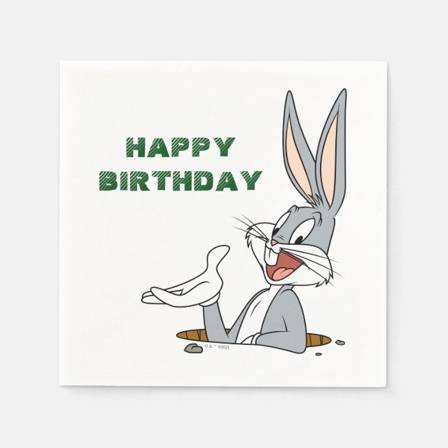 WHAT’S UP DOC?™ BUGS BUNNY™ Rabbit Hole Napkin (Front)