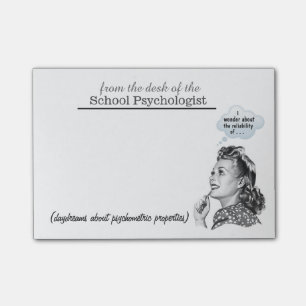 What School Psychologists Think About (Post-its) Post-it Notes