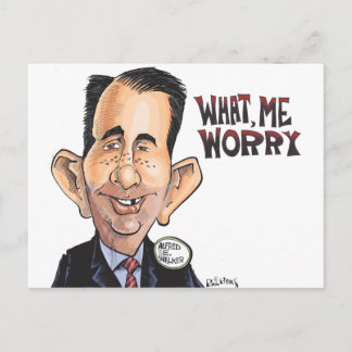 What, Scott Walker Worry Postcard