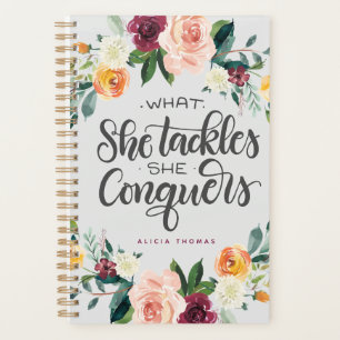 What she tackles she conquers planner