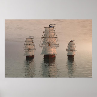 WHAT SHIP?? 3 XIX Century Ships Poster