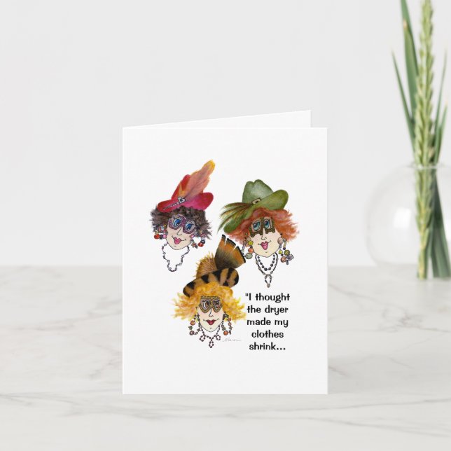 What shrunk my clothes, Dryer or Fridge Card (Front)