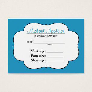 What Size is My Child Wearing Now? Gift idea cards