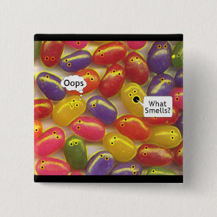 What Smells? Jelly Beans 15 Cm Square Badge