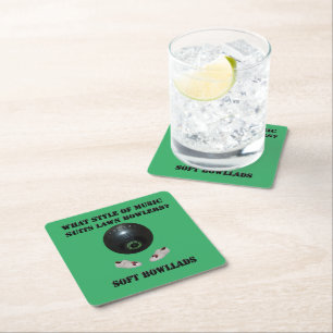 What Style Of Music Suits Lawn Bowlers, Square Paper Coaster